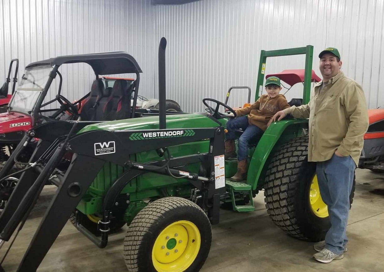Westendorp tractor being displayed